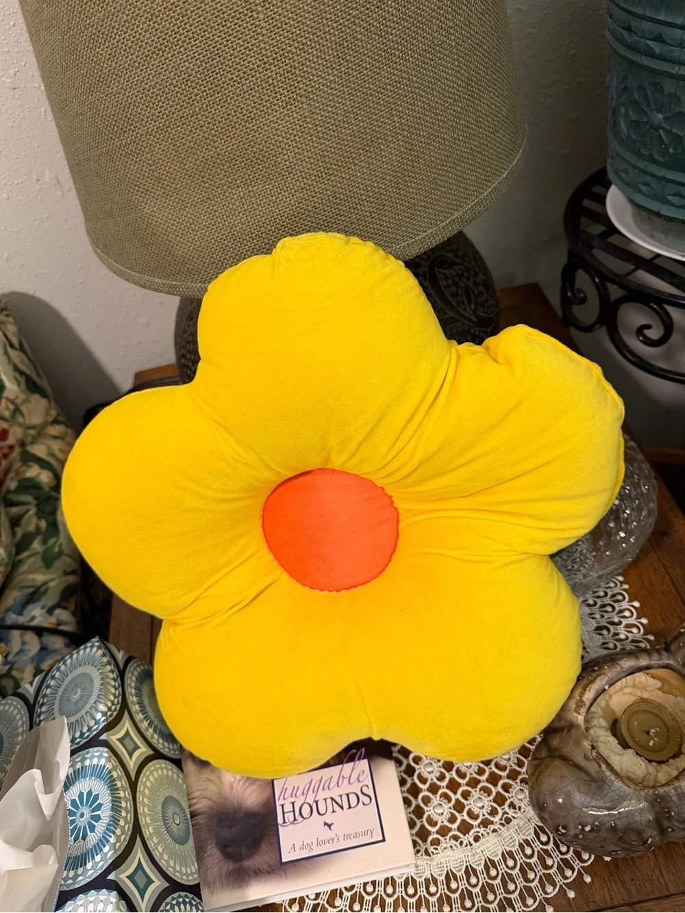PRETTY SUMMER FLOWER THROW PILLOW
